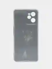 Серый меланж силиконовый чехол на Realme C35 / Реалми С35 прозрачный, с рисунком, защита камеры