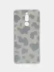 Золотистый хаки силиконовый чехол на Xiaomi Redmi 8 / Сяоми Редми 8 прозрачный, с рисунком, защита камеры
