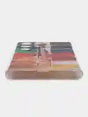 Бордовый чехол на Samsung Galaxy S22 Ultra / Самсунг S22 Ultra прозрачный с рисунком, защита камеры