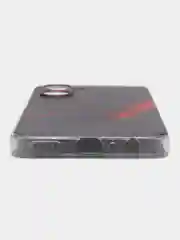Красный силиконовый чехол на Realme 10 4G / Реалми 10 4G прозрачный, с рисунком, защита камеры