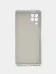 Белый накладка для Samsung A22/ M32, силиконовая soft touch, с рисунком
