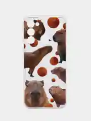 Терракотовый чехол на Tecno Spark Go 2022/8C/9 / Текно Спарк Гоу 2022/8С/9 прозрачный, с рисунком