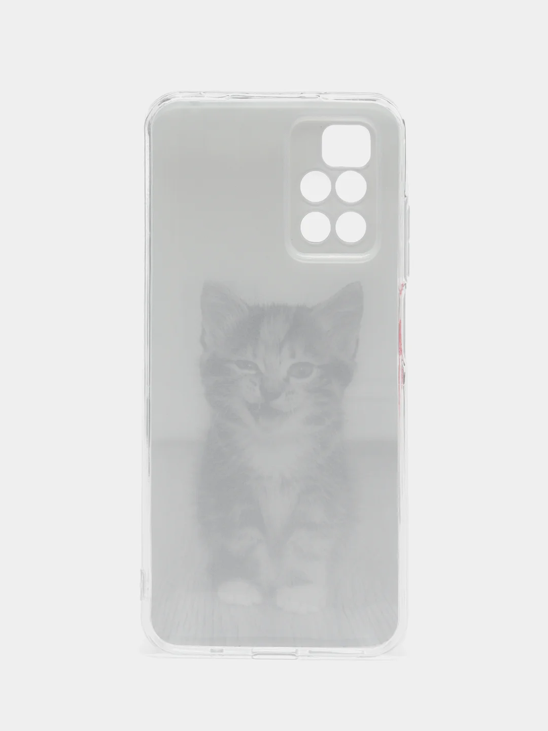 Молочный силиконовый чехол на Xiaomi Redmi 10 / Сяоми Редми 10 прозрачный с рисунком, защита камеры