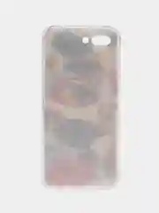 Кремовый силиконовый чехол на Honor 10 / Хонор 10 прозрачный, с рисунком, защита камеры