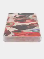 Кремовый силиконовый чехол на Samsung Galaxy A32 / Самсунг А32 прозрачный с рисунком, защита камеры