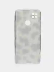 Золотистый хаки силиконовый чехол на Xiaomi Redmi 9C / Сяоми Редми 9С прозрачный с рисунком, защита камеры