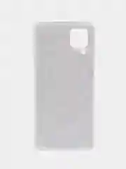 Тёмно-розовый чехол на Samsung Galaxy A12/M12 / Самсунг А12/М12 прозрачный, с рисунком, защита камеры