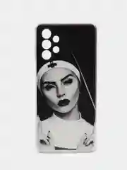 Бронзовый силиконовый чехол на Samsung Galaxy A13 4G / Самсунг А13 4G прозрачный, с рисунком
