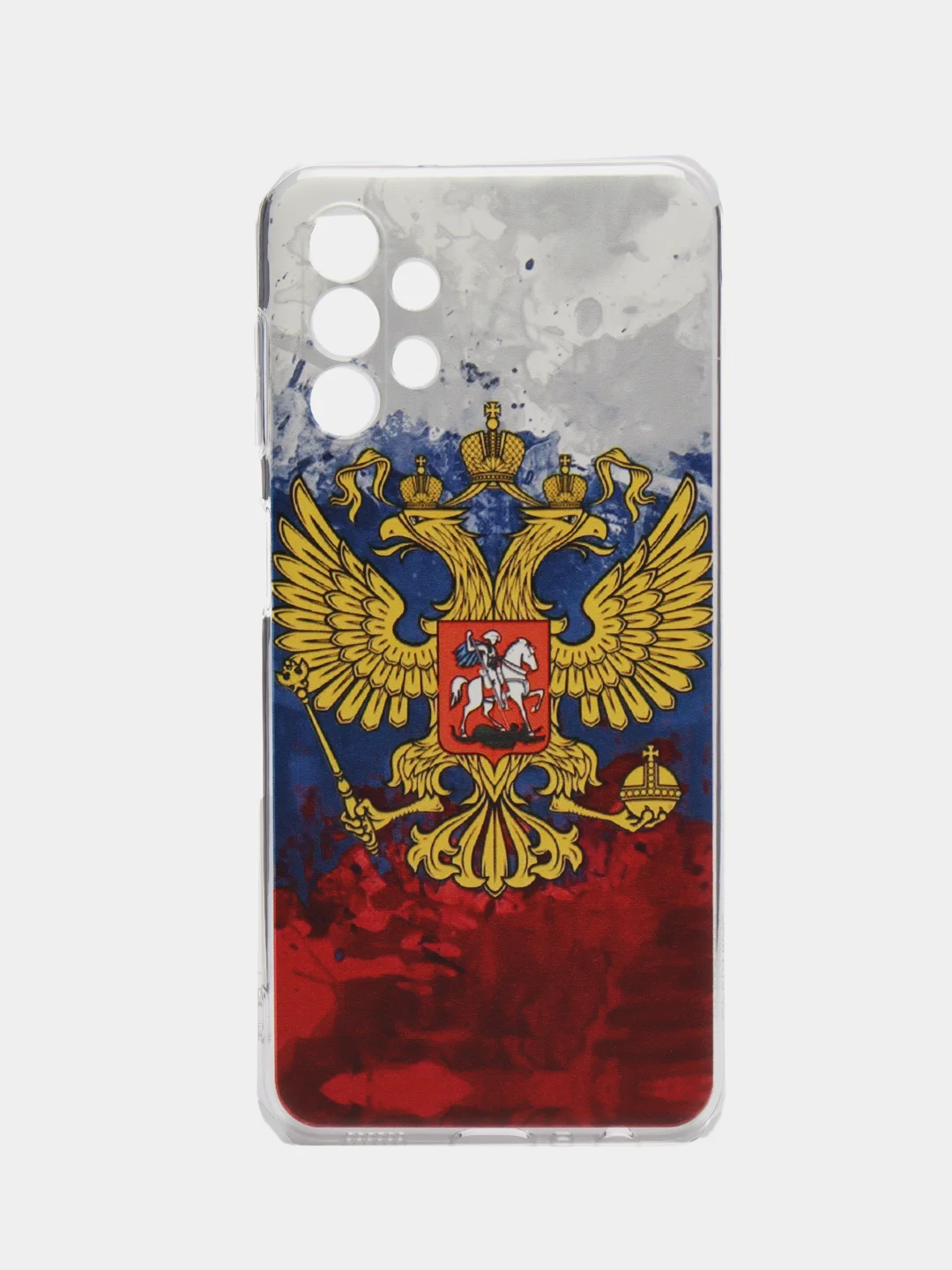 Синий силиконовый чехол на Samsung Galaxy A13 4G / Самсунг А13 4G прозрачный, с рисунком