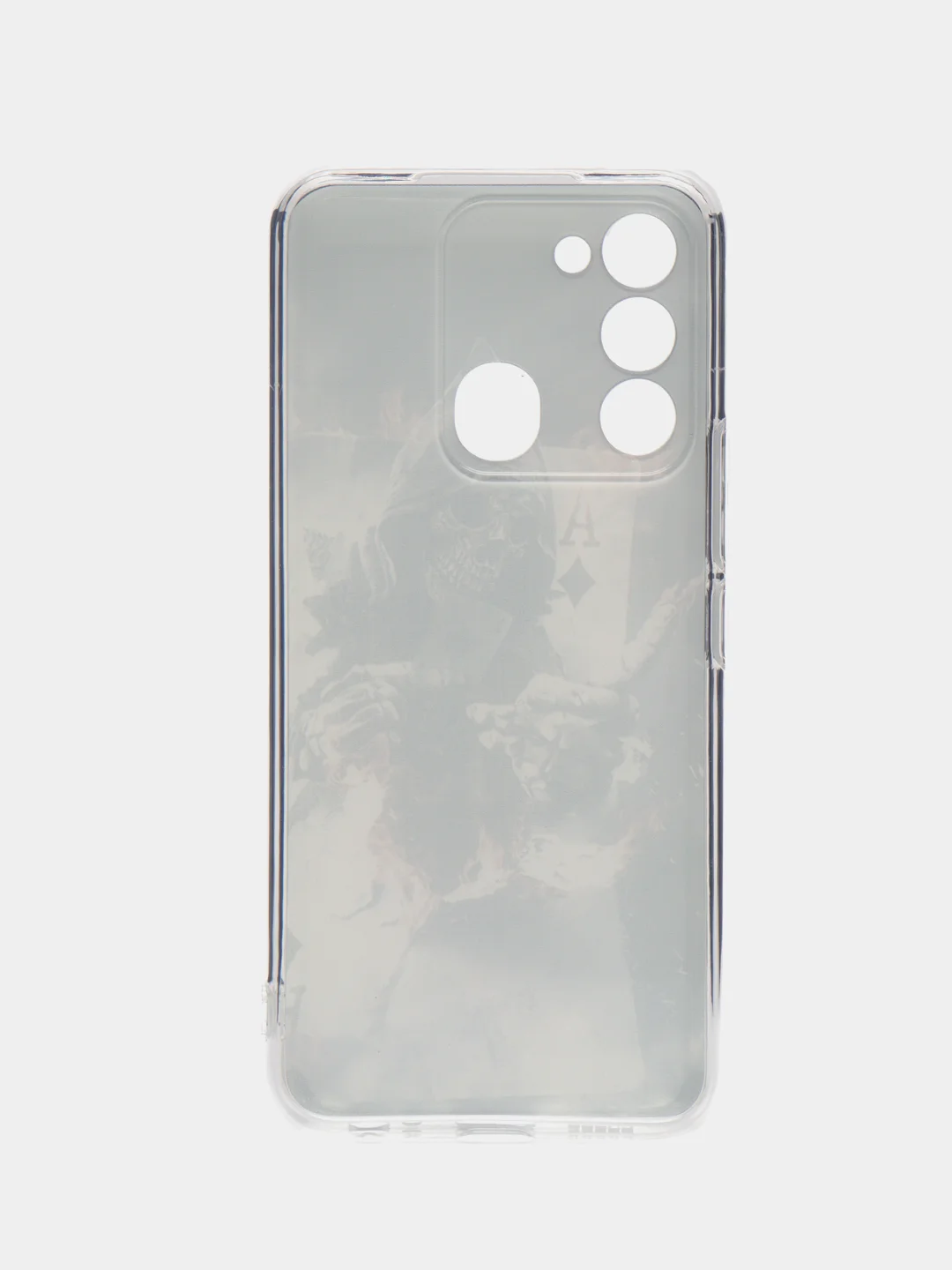 Песочный хаки чехол на Tecno Spark Go 2022/8C/9 / Текно Спарк Гоу 2022/8С/9 прозрачный, с рисунком