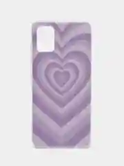 Лавандовый силиконовый чехол на Samsung Galaxy A51 / Самсунг А51 прозрачный с рисунком, защита камеры