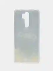 Голубой чехол Xiaomi Redmi Note 11 4G , Note 8 Pro , Note 9 силиконовый с рисунком