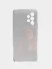 Светло-бежевый чехол на Samsung Galaxy A53 5G / Галакси А53 5G прозрачный, с рисунком, защита камеры