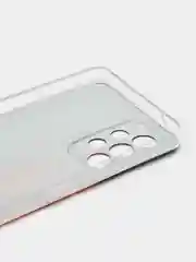 Светло-бежевый чехол на Samsung Galaxy A53 5G / Галакси А53 5G прозрачный, с рисунком, защита камеры