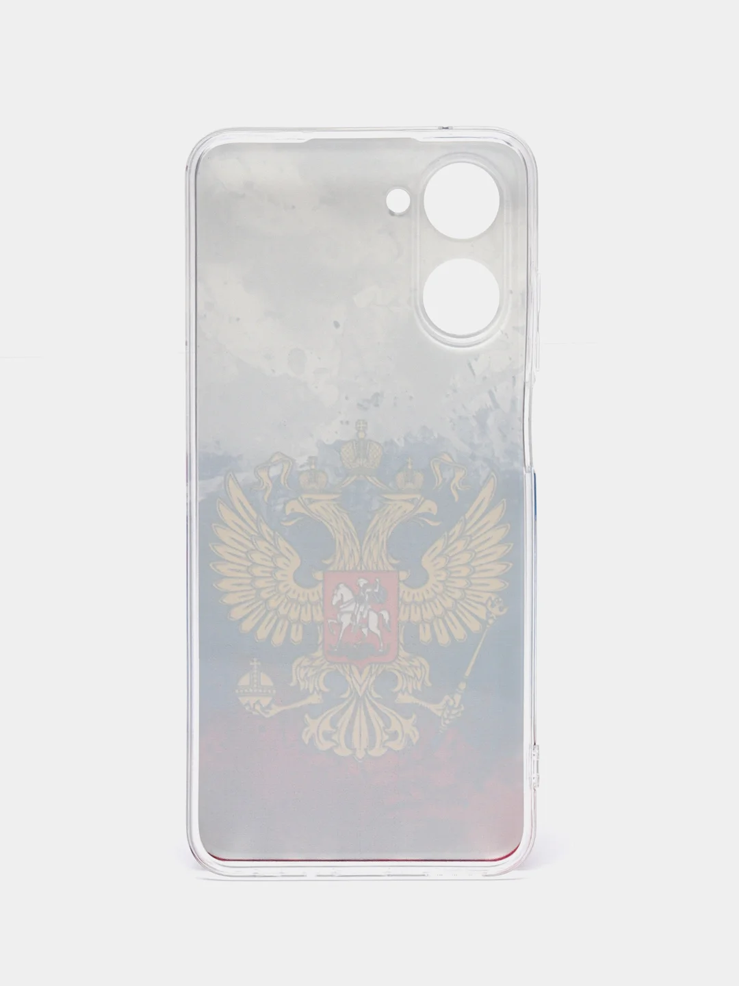 Синий силиконовый чехол на Realme 10 4G / Реалми 10 4G прозрачный, с рисунком, защита камеры