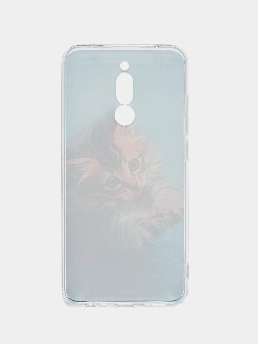 Светло-коричневый силиконовый чехол на Xiaomi Redmi 8 / Сяоми Редми 8 прозрачный, с рисунком, защита камеры