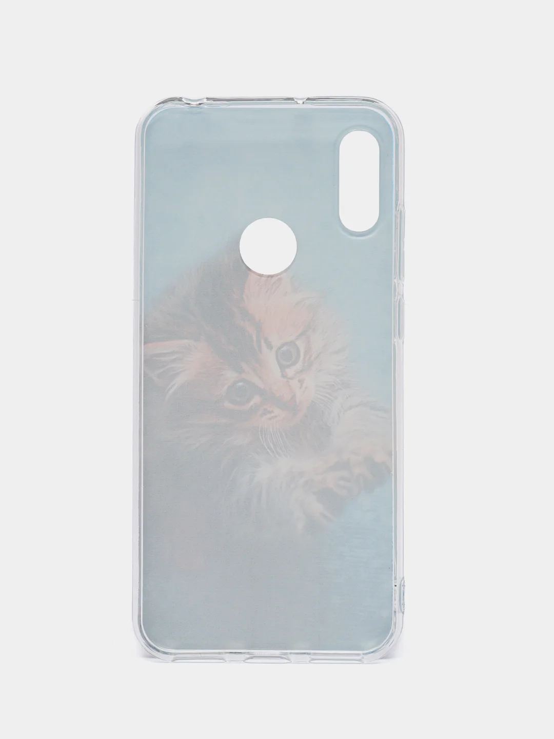Светло-коричневый силиконовый чехол на Honor 8A/8A Pro/Huawei Y6 2019/Y6s / Хонор 8А прозрачный, с рисунком