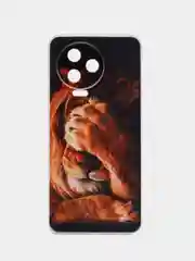 Светло-бежевый чехол на Infinix Note 12 Pro 4G/Note 12 2023 / Инфиникс Нот 12 2023 прозрачный, с рисунком