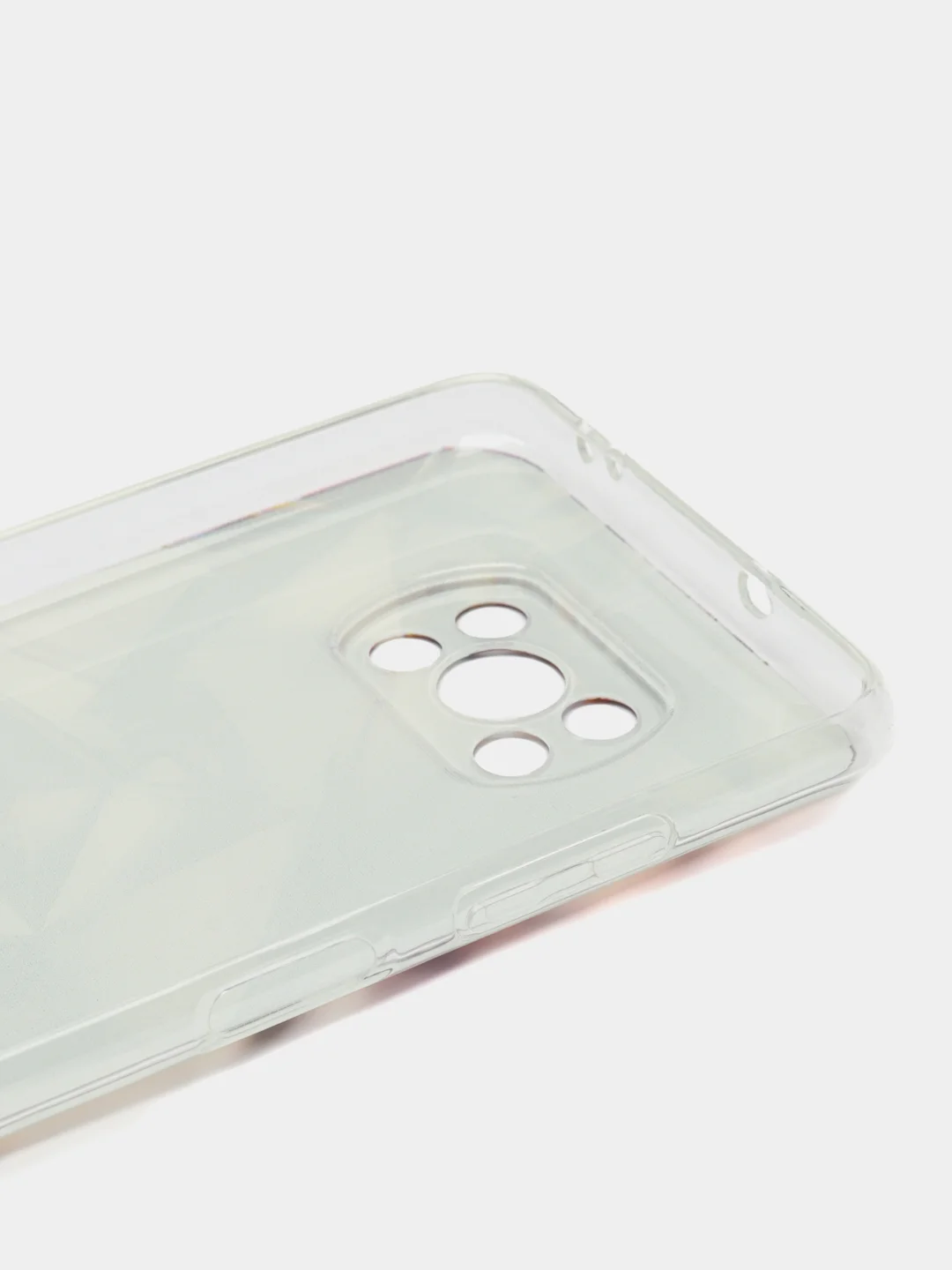 Серый металлик силиконовый чехол на Xiaomi Poco X3/X3 Pro / Сяоми Poco X3/Х3 Про прозрачный, с рисунком