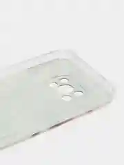 Серый металлик силиконовый чехол на Xiaomi Poco X3/X3 Pro / Сяоми Poco X3/Х3 Про прозрачный, с рисунком