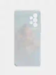 Светло-коричневый чехол на Samsung Galaxy A53 5G / Галакси А53 5G прозрачный, с рисунком, защита камеры