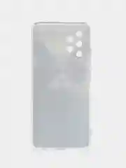 Синий меланж силиконовый чехол на Samsung Galaxy A32 / Самсунг А32 прозрачный с рисунком, защита камеры