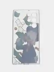 Лесной зеленый чехол на Samsung Galaxy S22 Ultra / Самсунг S22 Ultra прозрачный с рисунком, защита камеры