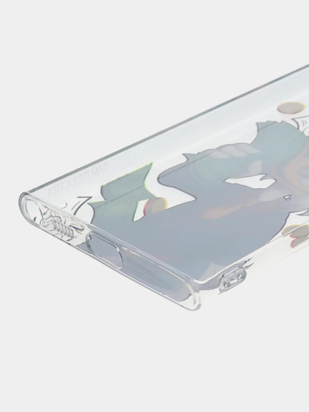 Лесной зеленый чехол на Samsung Galaxy S22 Ultra / Самсунг S22 Ultra прозрачный с рисунком, защита камеры