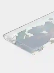 Лесной зеленый чехол на Samsung Galaxy S22 Ultra / Самсунг S22 Ultra прозрачный с рисунком, защита камеры
