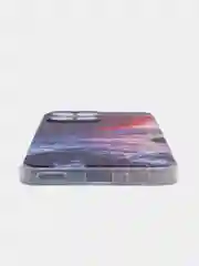 Фиолетовый силиконовый чехол на Honor X8 / Хонор Х8 прозрачный, с рисунком, защита камеры