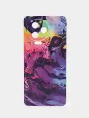 Пурпурный чехол на Infinix Note 12 Pro 4G/Note 12 2023 / Инфиникс Нот 12 2023 прозрачный, с рисунком