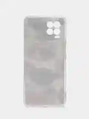 Кремовый силиконовый чехол на Oppo Realme 8/8 Pro / Оппо Реалми 8/8 Про прозрачный, с рисунком