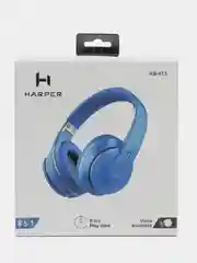 Синий беспроводные наушники Harper HB-413, Bluetooth 5.1, поддержка проводного подключения