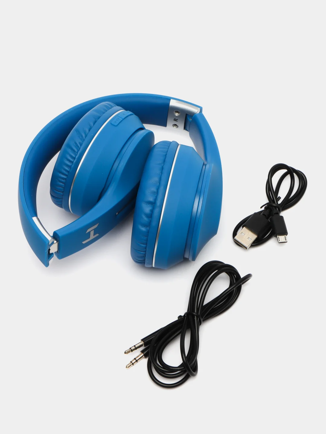 Синий беспроводные наушники Harper HB-413, Bluetooth 5.1, поддержка проводного подключения