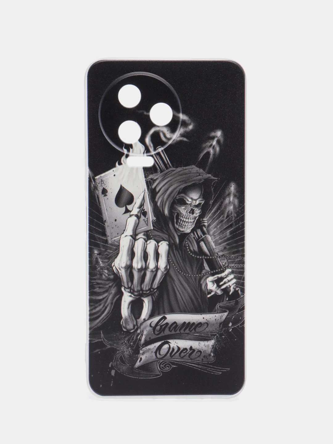 Оливковый чехол на Infinix Note 12 Pro 4G/Note 12 2023 / Инфиникс Нот 12 2023 прозрачный, с рисунком