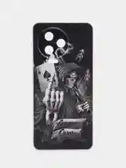 Оливковый чехол на Infinix Note 12 Pro 4G/Note 12 2023 / Инфиникс Нот 12 2023 прозрачный, с рисунком