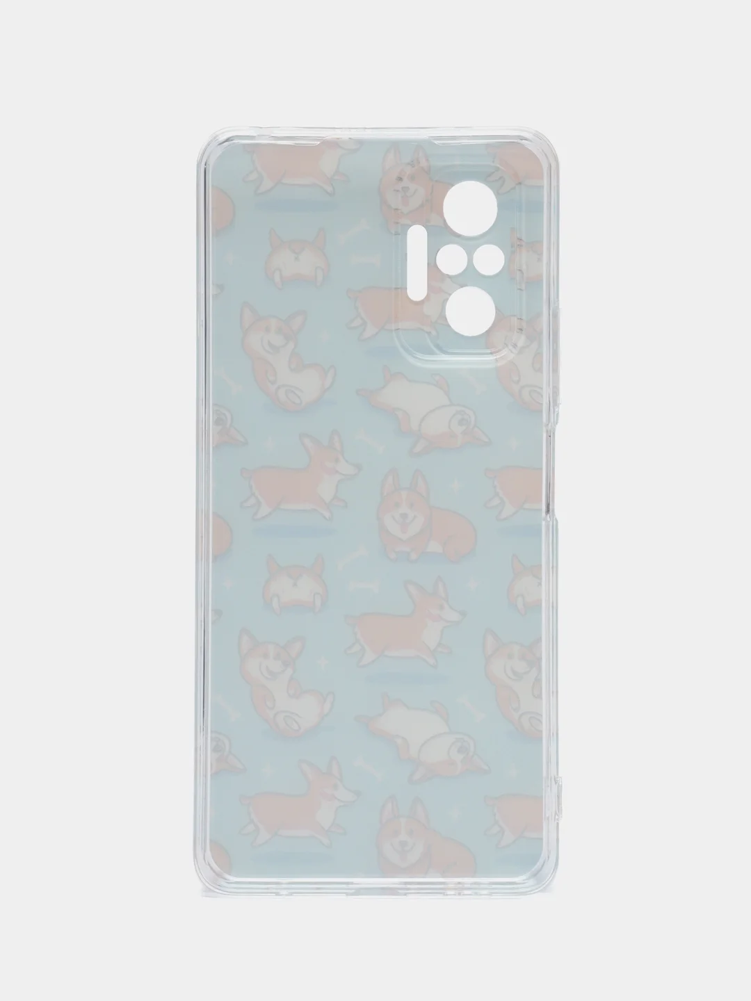 Светло-оранжевый чехол на Xiaomi Redmi Note 10 Pro / Сяоми Редми Нот 10 Про прозрачный, с рисунком