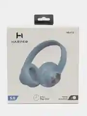 Голубой беспроводные наушники Harper HB-412, с поддержкой Bluetooth 5.0 и проводного подключения