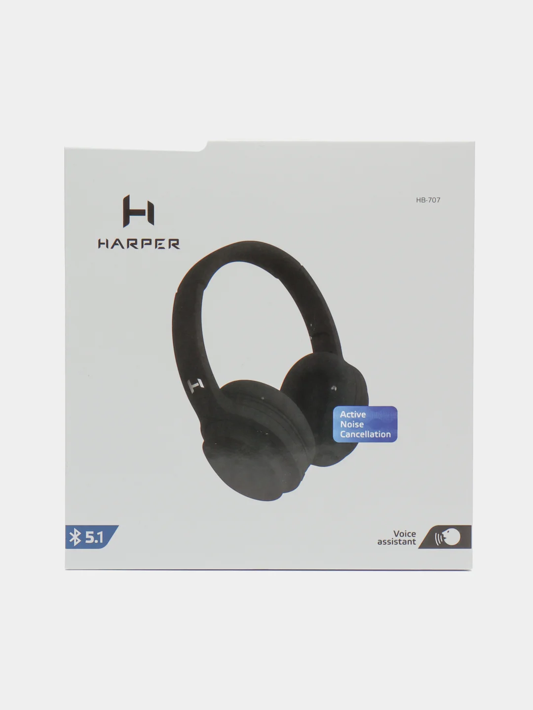 Беспроводные наушники Harper HB-707 Black, с активным шумоподавлением, Bluetooth 5.1