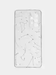 Прозрачный чехол на Samsung Galaxy A53 5G / Галакси А53 5G прозрачный, с рисунком, защита камеры