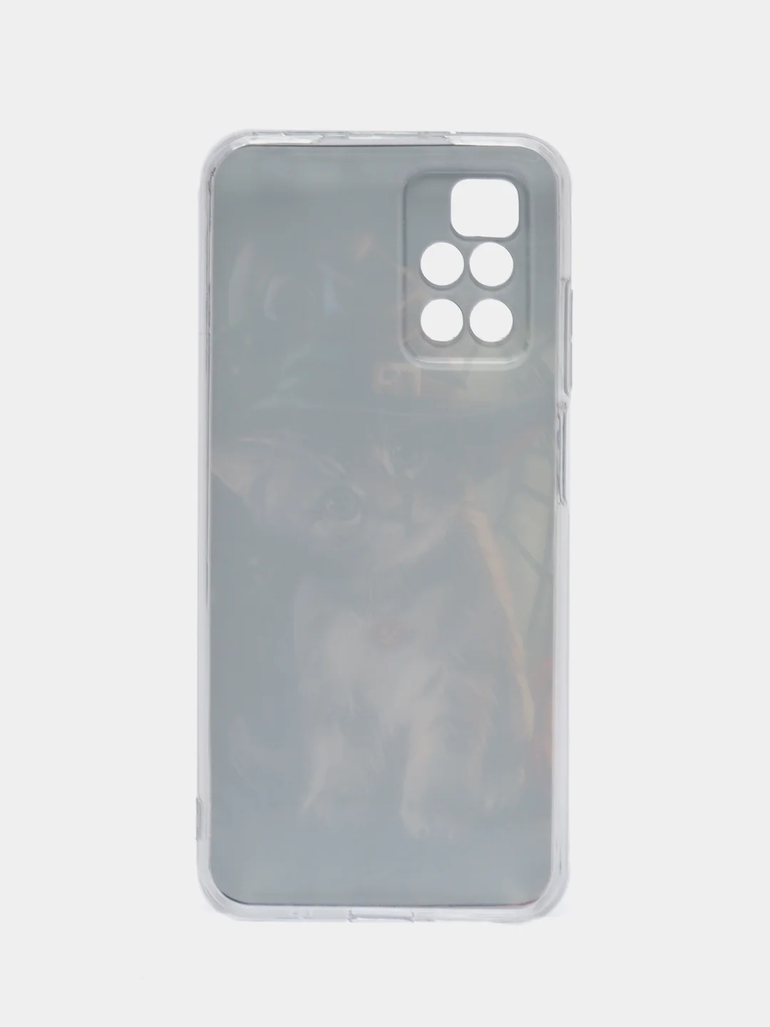 Медный силиконовый чехол на Xiaomi Redmi 10 / Сяоми Редми 10 прозрачный с рисунком, защита камеры