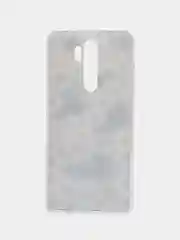 Золотой силиконовый чехол на Xiaomi Redmi Note 8 Pro / Сяоми Редми Нот 8 Про прозрачный с рисунком