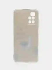 Горчичный силиконовый чехол на Xiaomi Redmi 10 / Сяоми Редми 10 прозрачный с рисунком, защита камеры