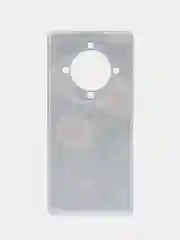 Кораллово-розовый силиконовый чехол на Honor X9A / Хонор X9A прозрачный, с рисунком, защита камеры