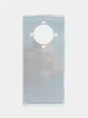 Светло-коричневый силиконовый чехол на Honor X9A / Хонор X9A прозрачный, с рисунком, защита камеры
