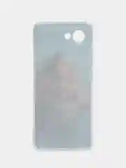 Светло-коричневый силиконовый чехол на Realme C30 / Реалми С30 прозрачный, с рисунком, защита камеры