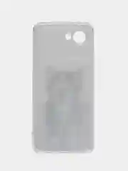 Молочный силиконовый чехол на Realme C30 / Реалми С30 прозрачный, с рисунком, защита камеры