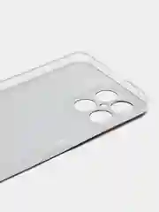 Красный силиконовый чехол на Honor X8 / Хонор Х8 прозрачный, с рисунком, защита камеры