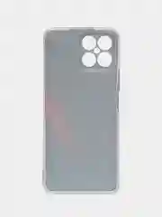 Красный силиконовый чехол на Honor X8 / Хонор Х8 прозрачный, с рисунком, защита камеры