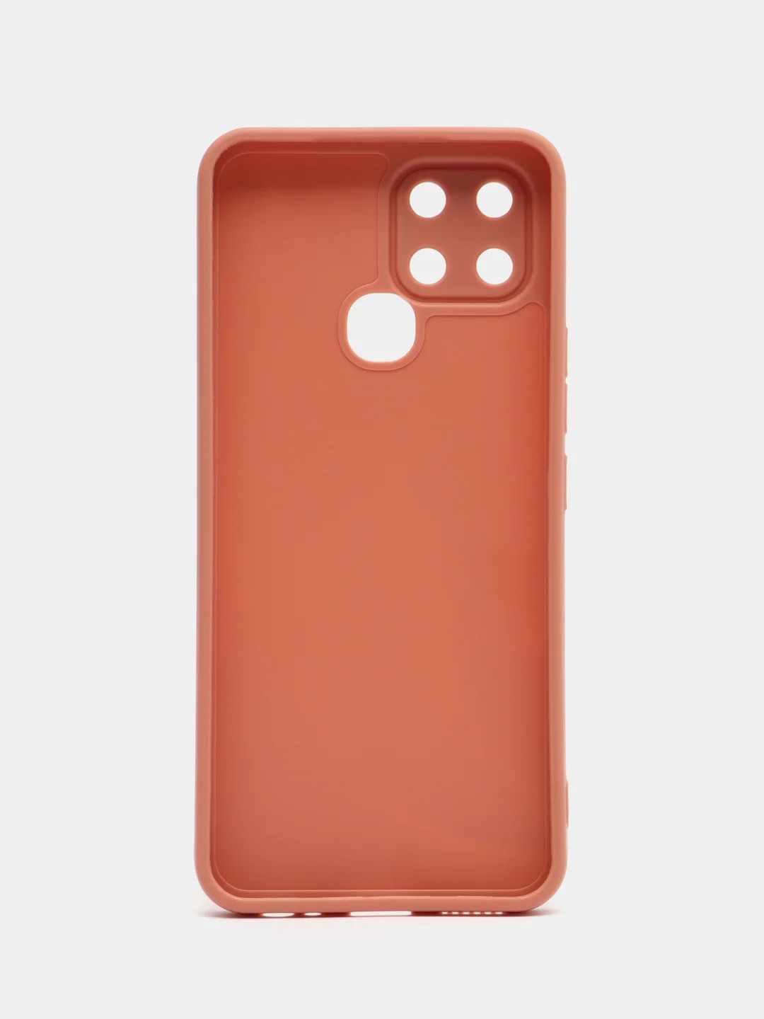 Пудровый силиконовый чехол на на Infinix Smart 6 (Инфиникс Смарт 6), матовый, с защитой камеры